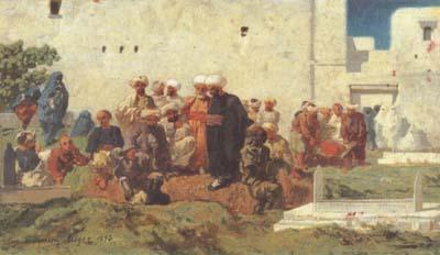 Eugene Fromentin Moorish Burial (san25) Sweden oil painting art